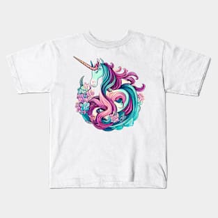 Cute girly unicorn design for all unicorn lovers Kids T-Shirt